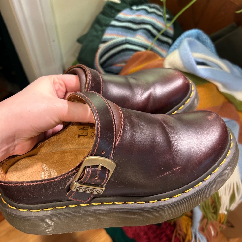 Dr. Martens Brown Leather Clogs W8